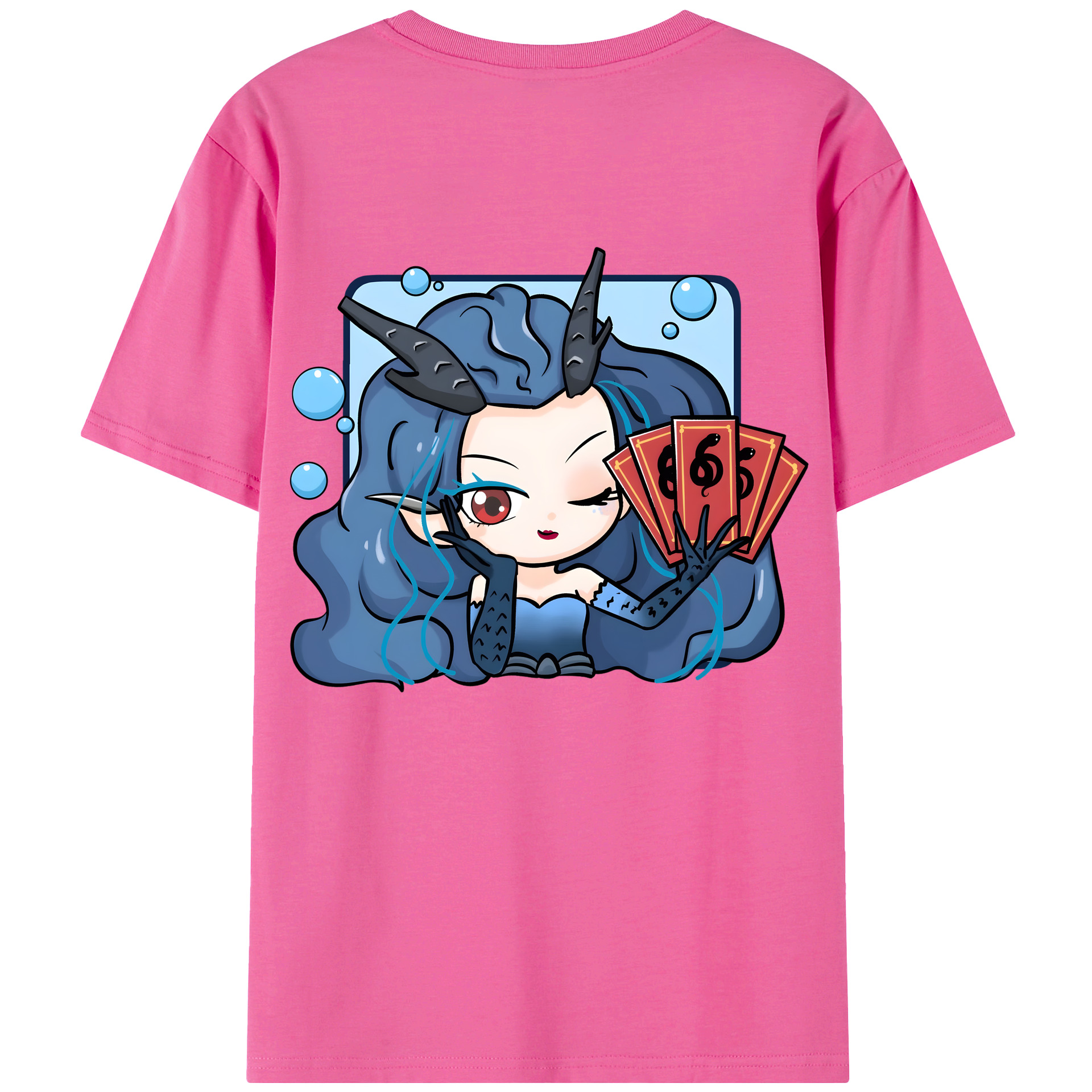 （画像用） Ne Zha 2 ナタ 魔童の大暴れ レディース半袖Tシャツ(バックプリント)